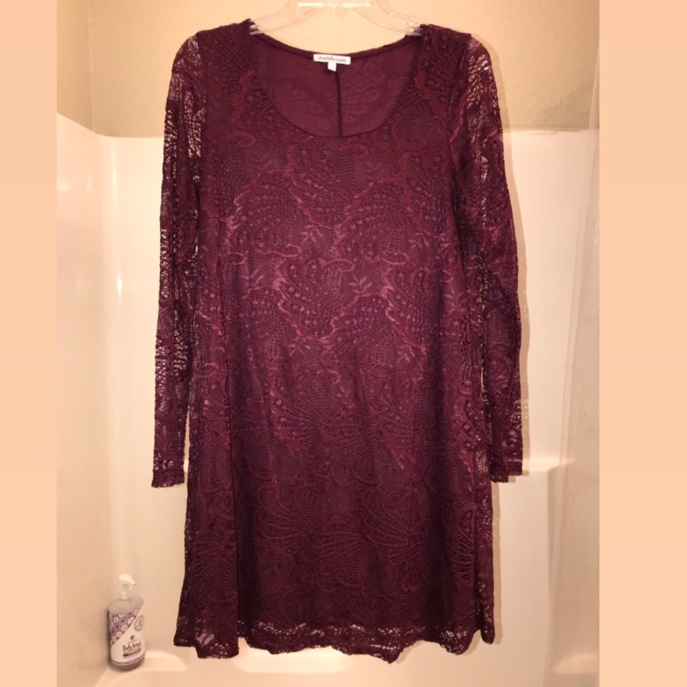 Scarlet lace dress